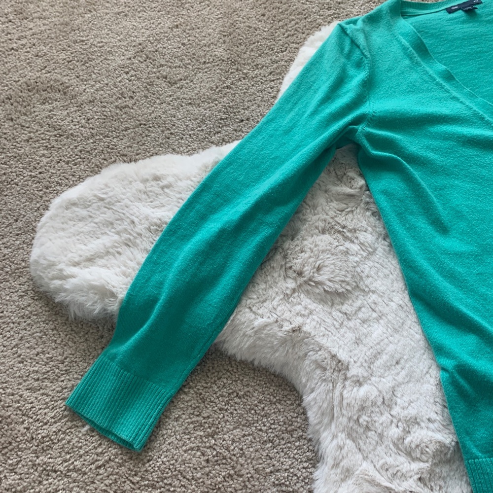 Gap Turquoise Long Sleeved Button Up Cardigan- M - Picture 6 of 10